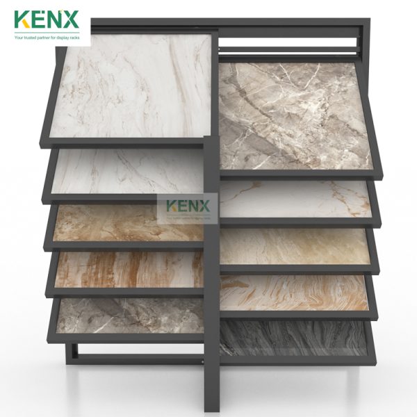 tile Reclining waterfall display racks