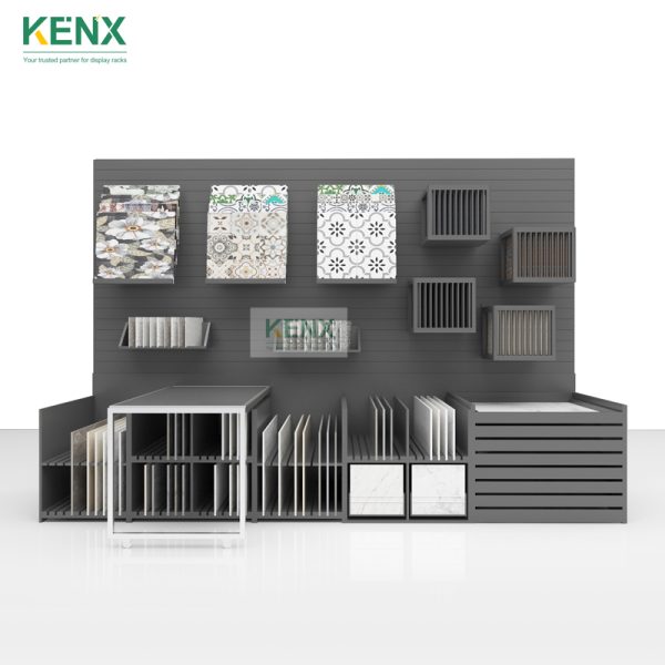 Multifunctional combination tile display racks