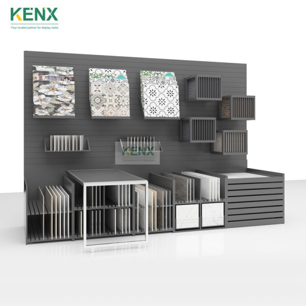 Multifunctional combination tile display racks