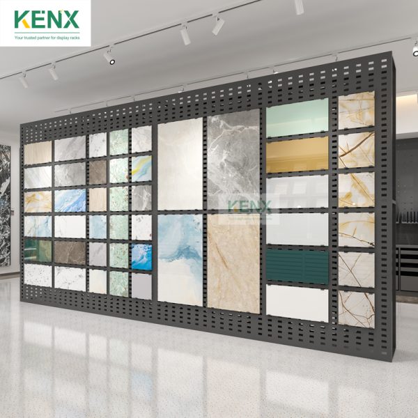 wall hanging tile display racks