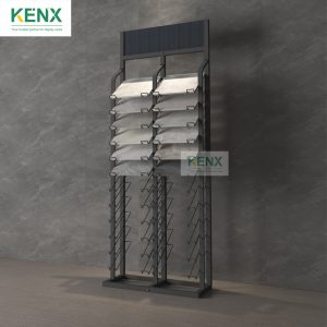 simple single row tiles display racks