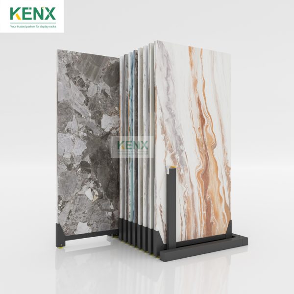 pull-out ceramic tile display stand