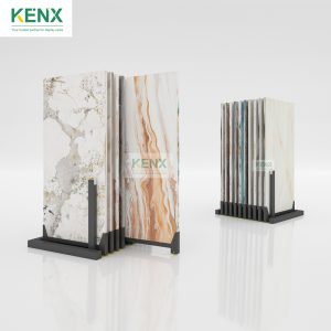 pull-out ceramic tile display stand