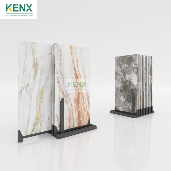 pull-out ceramic tile display stand