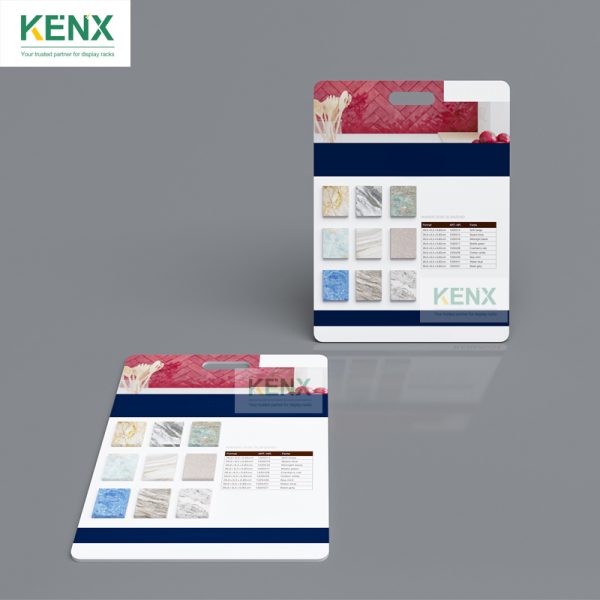 High-end tile sample boards with logo