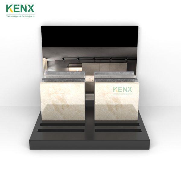 card slot tile countertop display stands