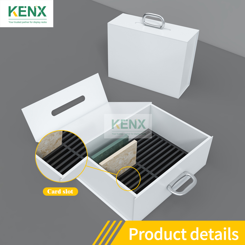 Portable ceramic tile sample box