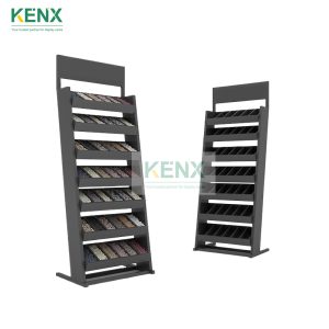 Vertical ceramic tile shelf