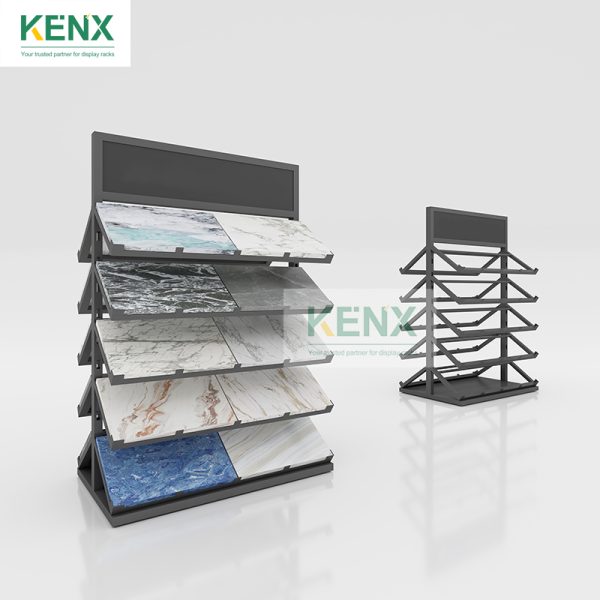 tile sample waterfall display stand