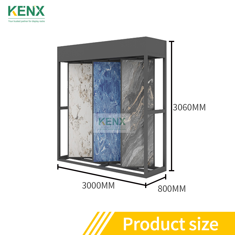 tile sample rotating display shelf