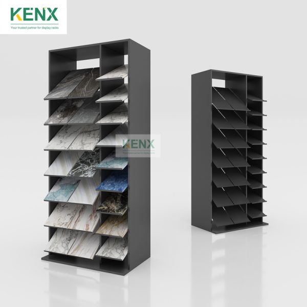 tile sample floor standing display rack