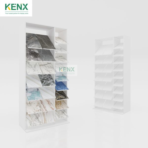 tile sample floor standing display rack