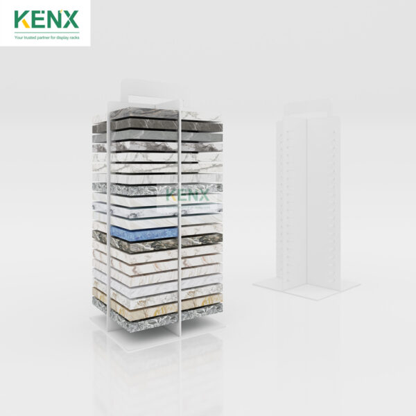 tile sample vertical metal display stands