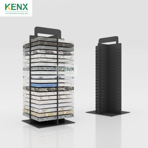 tile sample vertical metal display stands