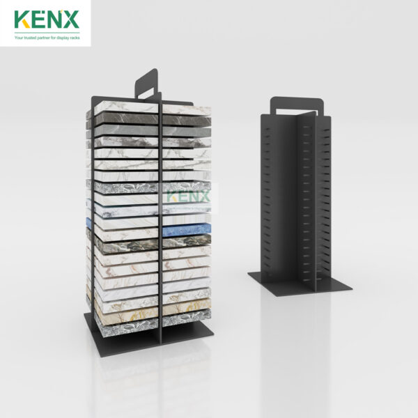 tile sample vertical metal display stands