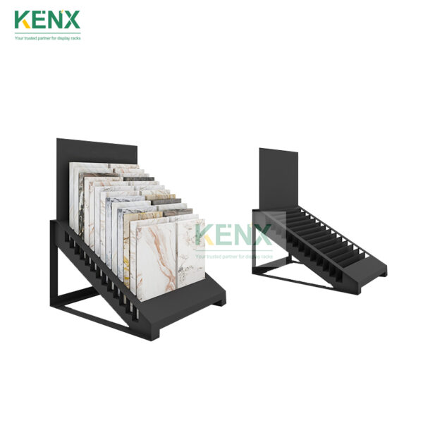 tile sample retail display countertop rack