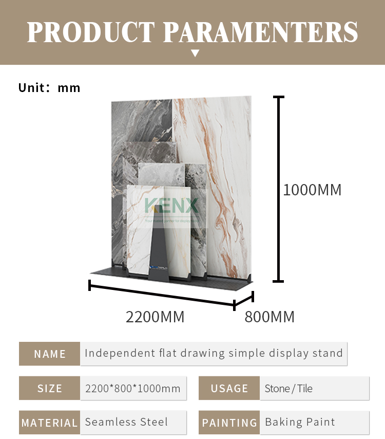 ceramic tile display stand with wheels