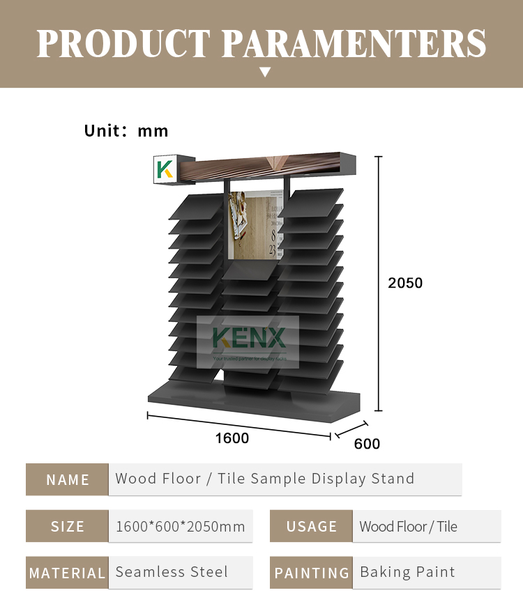 wooden floor display stand