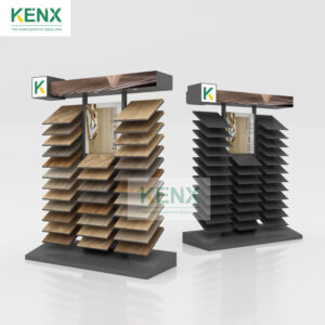 wooden floor display stand