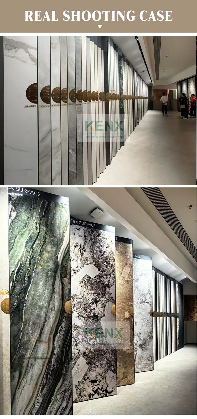 Tile Showroom Modern Sliding Display Rack