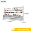 tile display cabinet size