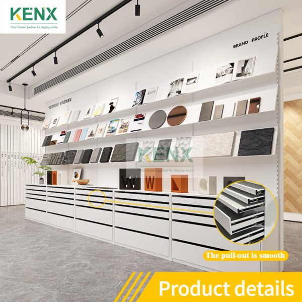 Drawer Showroom Tile Display Rack