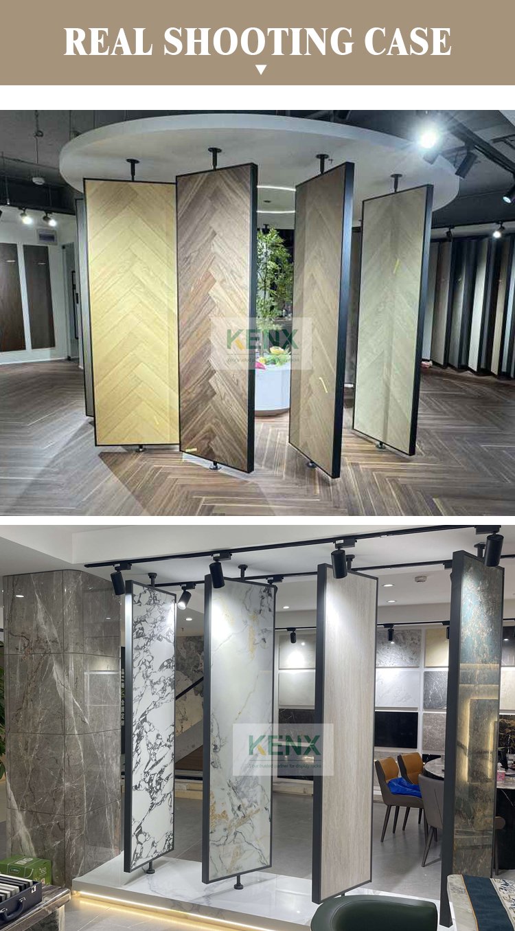 Rotatable Display Stand for Wood Flooring Sample