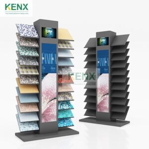 Mosaic Floor Tile​ Vertical Display Stands with Light